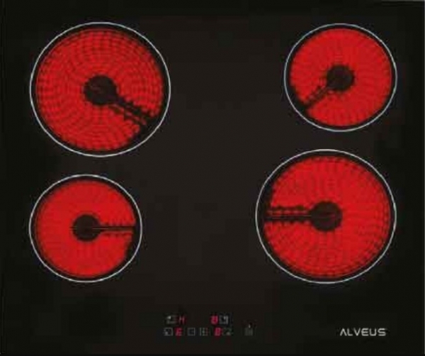 Alveus Vitro 641 Ankastre Elektrikli Ocak