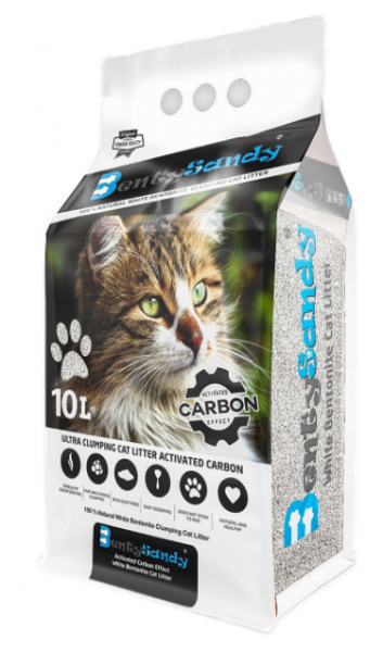 Benty Sandy Aktif Karbonlu İnce Taneli 10 lt Kedi Kumu