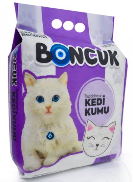 Boncuk Doğal Lavanta Kokulu 10 lt Kedi Kumu (10 lt)