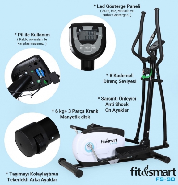 Fit And Smart FS-30 Eliptik Bisiklet