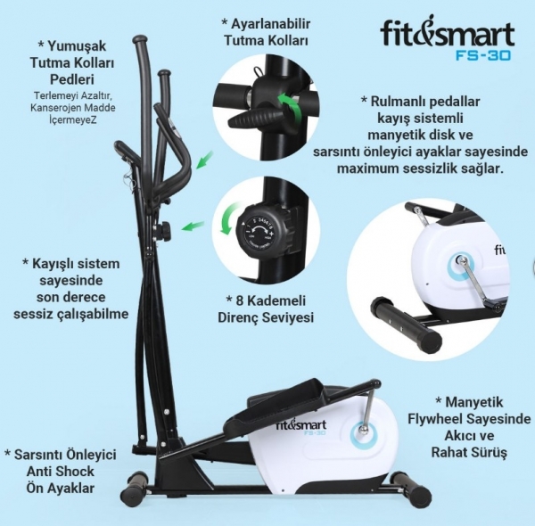 Fit And Smart FS-30 Eliptik Bisiklet