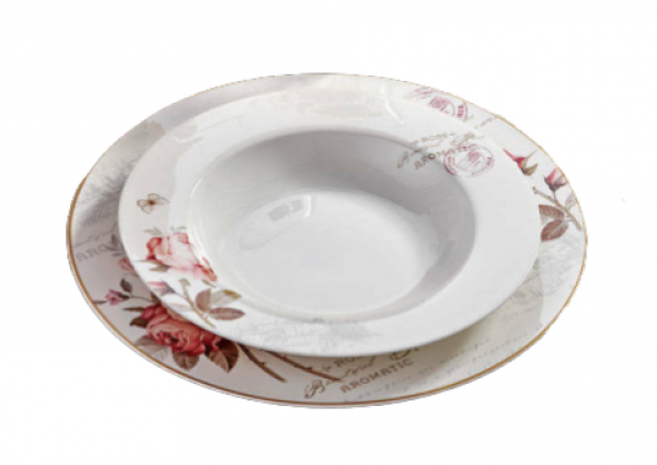 Bernardo Vintage Rose 24 Parça Yemek Takımı