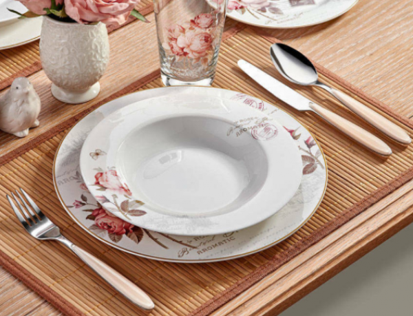 Bernardo Vintage Rose 24 Parça Yemek Takımı