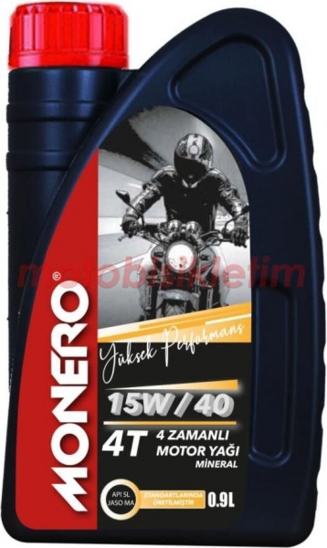 Monero 4T 15W-40 Motor Yağı (0.9 litre)