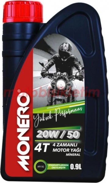 Monero 4T 20W-50 Motor Yağı (0.9 litre)