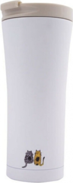 Biggdesign Cats Double Wall Çelik Mug Termos