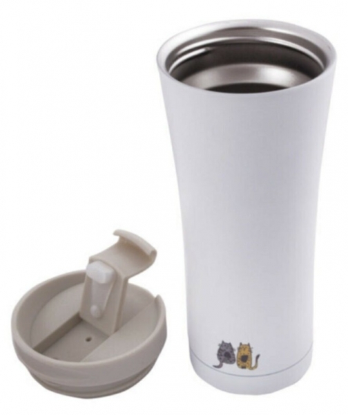 Biggdesign Cats Double Wall Çelik Mug Termos
