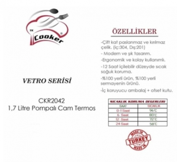 Cooker CKR-2042 Termos (1700 ml)