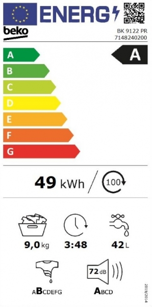 Beko BK 9122 PR Çamaşır Makinesi