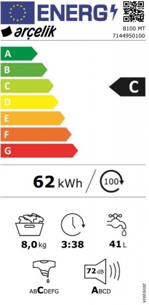 Arçelik 8100 MT Çamaşır Makinesi