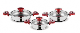 FMS 5004 6 Parça Çelik Omlet Tava Setİ