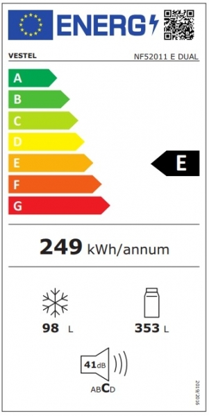 Vestel NF52011 E DUAL Buzdolabı