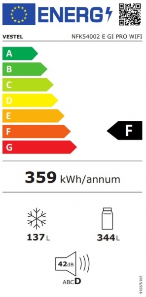 Vestel NFK54002 E GI PRO WIFI Buzdolabı