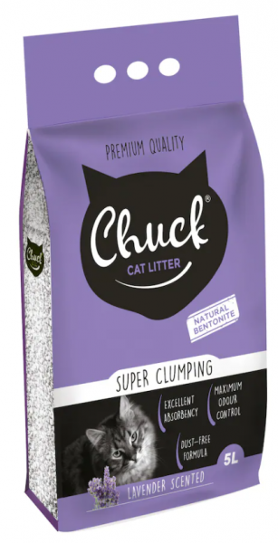 Chuck Lavanta Kokulu Kalın Taneli 5 lt Kedi Kumu (5 lt)