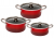 Jumbo Rainbow Red Bio Diamond 6 Parça Midi Tencere Seti