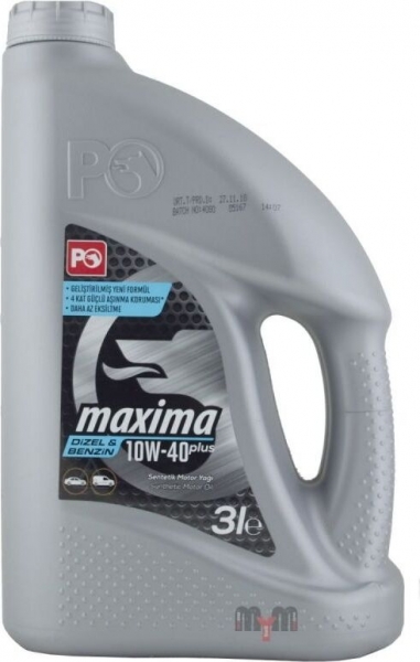 Petrol Ofisi Maxima 10W-40 Plus Motor Yağı (3 litre)