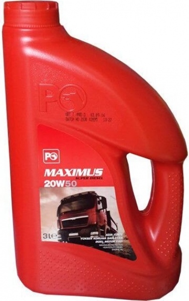 Petrol Ofisi Maximus Super Diesel 20W-50 Motor Yağı (3 litre)