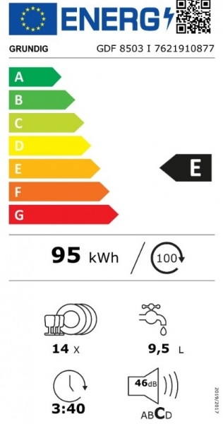 Grundig GDF 8503 I Bulaşık Makinesi