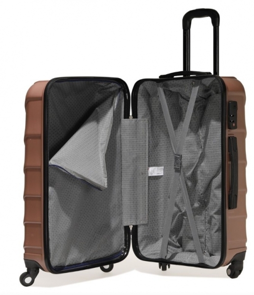 Travel Soft MONACO -B- 1 FX Pudra Kadın Büyük Boy Valiz