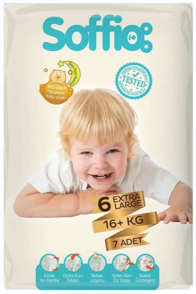 Soffio 6 Beden 7 Adet Bebek Bezi