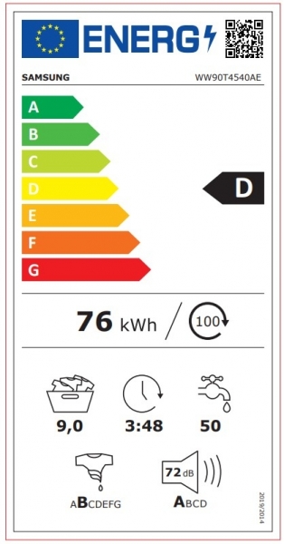 Samsung WW4500T (WW90T4540AE/AH) Beyaz Çamaşır Makinesi
