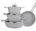 Cookplus Biogranit Alfa 7 Parça Tencere ve Tava Seti resim