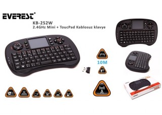 Everest KB-252W TouchPad Klavye