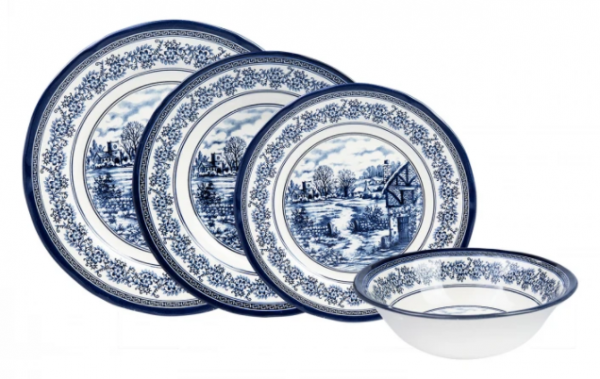Karaca Blue Town 24 Parça Yemek Takımı