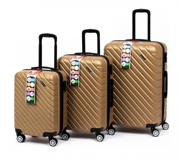 Anka A1001 Travel Polo A1001 Abs 3'lü Valiz Seti