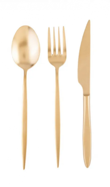 Emsan Ay Işığı Gold 84 Parça Çatal Kaşık Bıçak Takımı