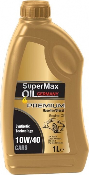 SuperMax Oilgermany Premium 10W-40 Motor Yağı (1 litre)