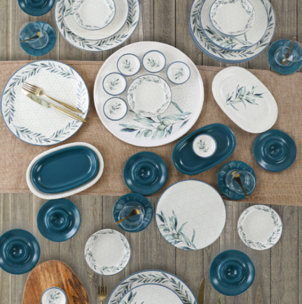 Keramika Lina Blue 50 Parça Kahvaltı Takımı
