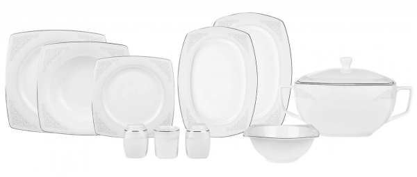 Karaca Zeyna Cream 60 Parça Yemek Takımı