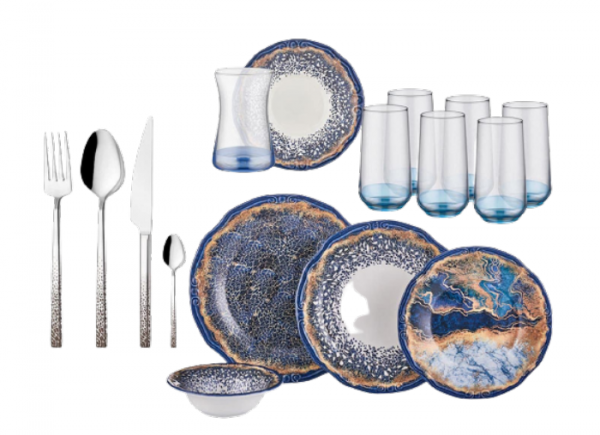 Neva Yakamoz Ritim N2943 66 Parça Yemek Takımı