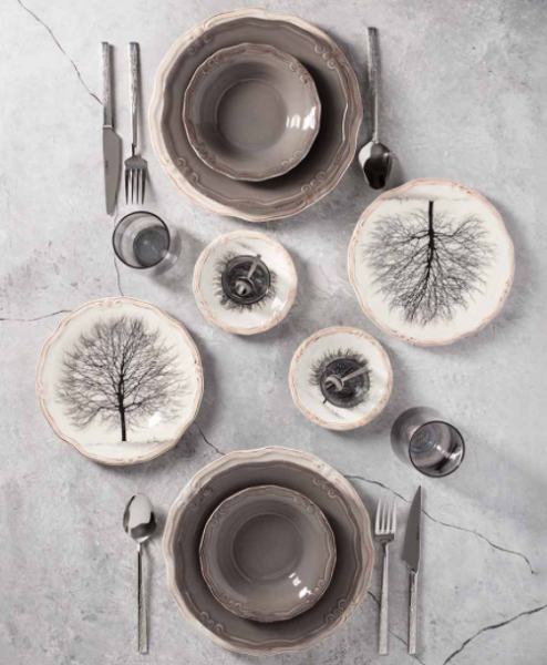Neva Grizay Güz N2944 66 Parça Yemek Takımı