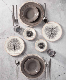 Neva Grizay Güz N2944 66 Parça Yemek Takımı