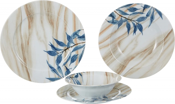 Porland Bluish 24 Parça Yemek Takımı