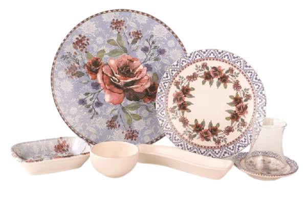 Keramika Ege/Bulut/Ivory/Tac 19 Parça Kahvaltı Takımı