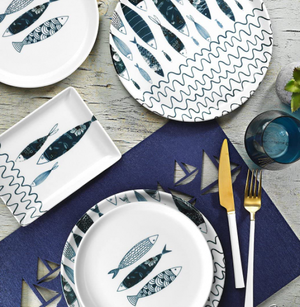 Porland Fish 18 Parça Kahvaltı Takımı