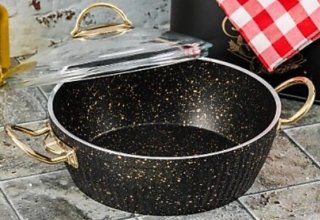 Cooker CKR2814 Granit Basık Tencere 28 cm