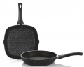 Schafer Dark Storm 2 Parça Tava ve Grill Tava Seti resim