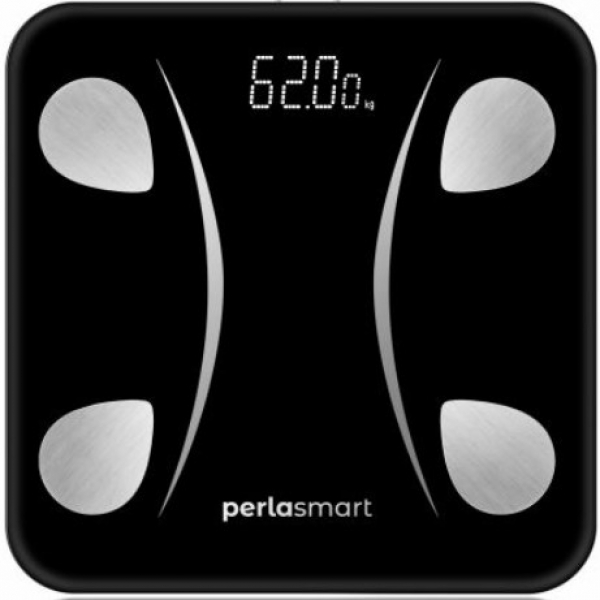 Perlasmart USB Şarjlı LED Ekranlı Akıllı Vücut Analizli Dijital Banyo Tartısı