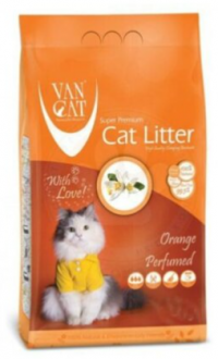 Vancat Portakal Kokulu İnce Taneli 5 kg Kedi Kumu