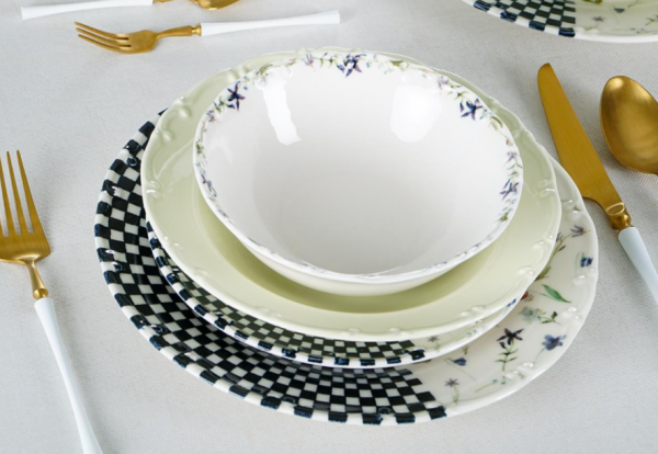 Acar Garden 24 Parça Yemek Takımı