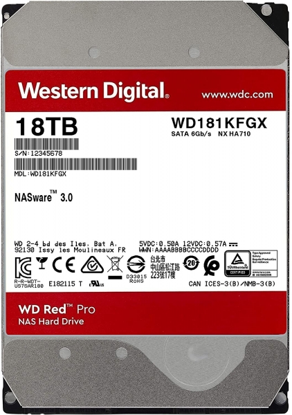 WD Red Pro HDD (18 TB)