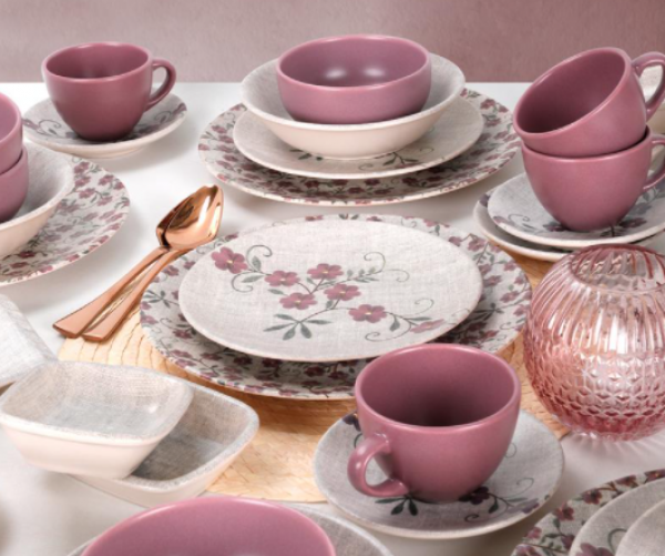 Keramika Transparan Mat 18209 44 Parça Kahvaltı Takımı