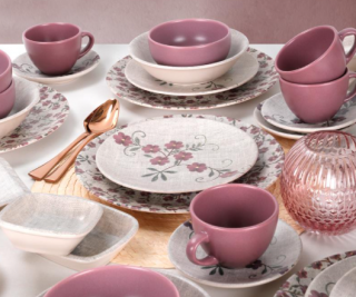 Keramika Transparan Mat 18209 44 Parça Kahvaltı Takımı