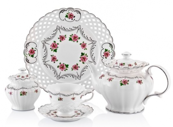 W.Fischer Fine Bone Daisy WF-45204 45 Parça Kahvaltı Takımı