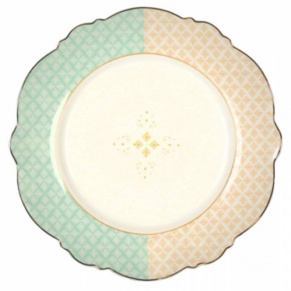 Acar Alin Gold Motif İşlemeli 24 Parça Yemek Takımı