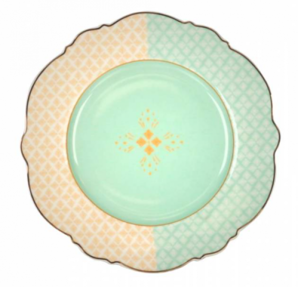 Acar Alin Gold Motif İşlemeli 24 Parça Yemek Takımı